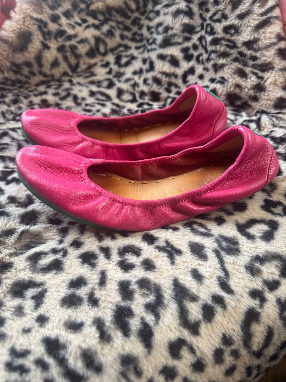 Tieks Hot pink leather ballet flats